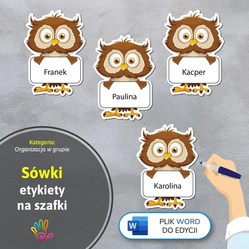 Etykiety imienne dla dzieci